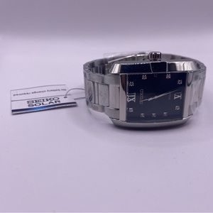 SNE461
Seiko Men's Solar Rectangular Stainless Steel Watch